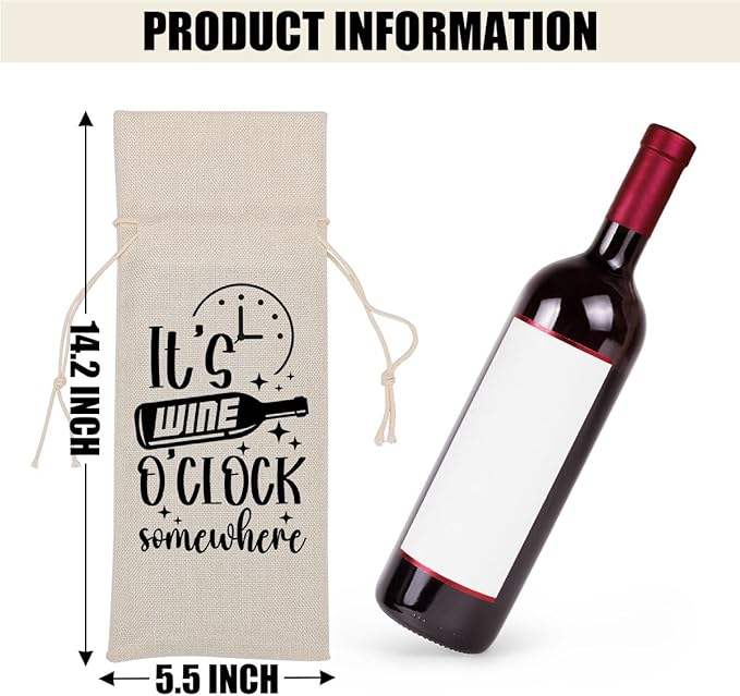 Funny Wine Quotes Wine Bag Wine Tasting Party Supplies for Wine Lovers Women Men Aunt Groom Friend Christmas Birthday Wedding Bachelorrette Party Wine Bags