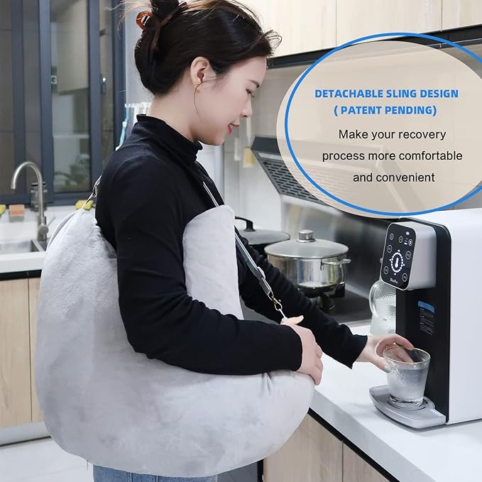 Shoulder Surgery Pillow - Provide Post Shoulder Surgery Support, Ergonomic Rotator Cuff Pillow - Comfortable, Adjustable Structure, Shoulder Pain Relief, Firm and Removable(Orange)