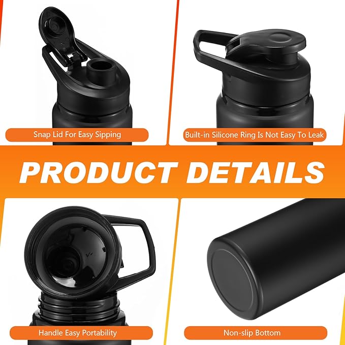 meekoo 12 Pcs Thank You for Being Awesome Aluminum Water Bottles Bulk Lightweight Sports Water Bottles Inspirational Bike Water Bottle with Snap Lids for Travel Gym Camping Hiking