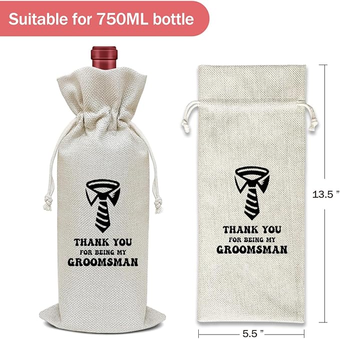 Engagement Wine Bag, Engagement Gift for Men Husband New Couple, Bridal Shower Wine Gift Bag, Party Favor Wine Champagne Gift Bag With Drawstring -23