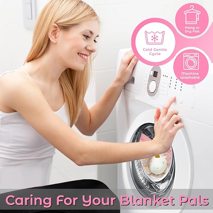 White Unicorn Baby Security Blanket Loveys for Babies Girls, 16" Soft Baby Lovey Blanket, Baby Snuggle Stuffed Animals Blankie, Baby Girls Gifts for Infant and Toddler