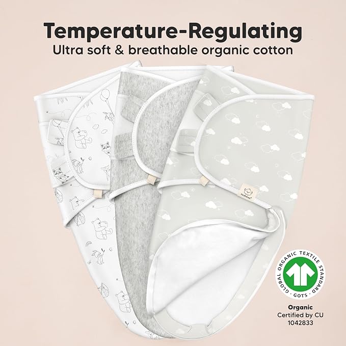 Baby Swaddle Sleep Sacks with Zipper - 3-Pack Newborn Swaddle Sack, Baby Swaddles Sleep Sack 0-3 Months, Wearable Blanket Baby, Baby Swaddle Blanket Wrap, Swaddle Sack, Easy Change Swaddle (Aspire)