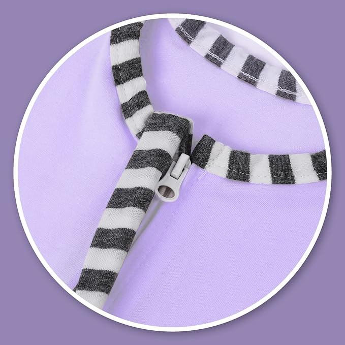 Baby Blanket Sack with Arms Free Design,Transition to Arms Free Wearable for Newborn Girl and Boy, Small 0-3Months, Purple Color