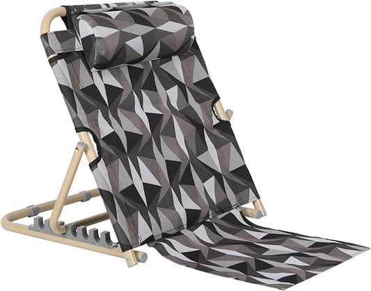 Lifting Bed Backrest Portable Folding Adjustable Sit up Back Rest Multifunction Chair for Bed Change Angle of Backrest for Elderly Patients Back Neck Lumbar Support (Mixed Color,23.6 Inch)