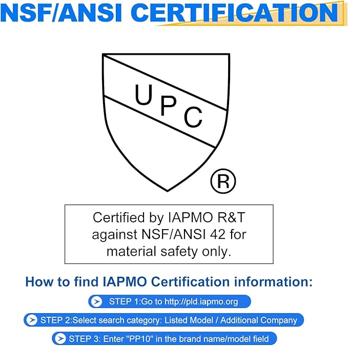 GOLDEN ICEPURE 5 Micron 10" x 2.5" Whole house Sediment Water Filter Replacement for WHKF-GD05, Aqua-Pure AP110, Culligan P5, DuPont WFPFC5002, CFS110, RS14 10 inch RO System Unit 4PACK