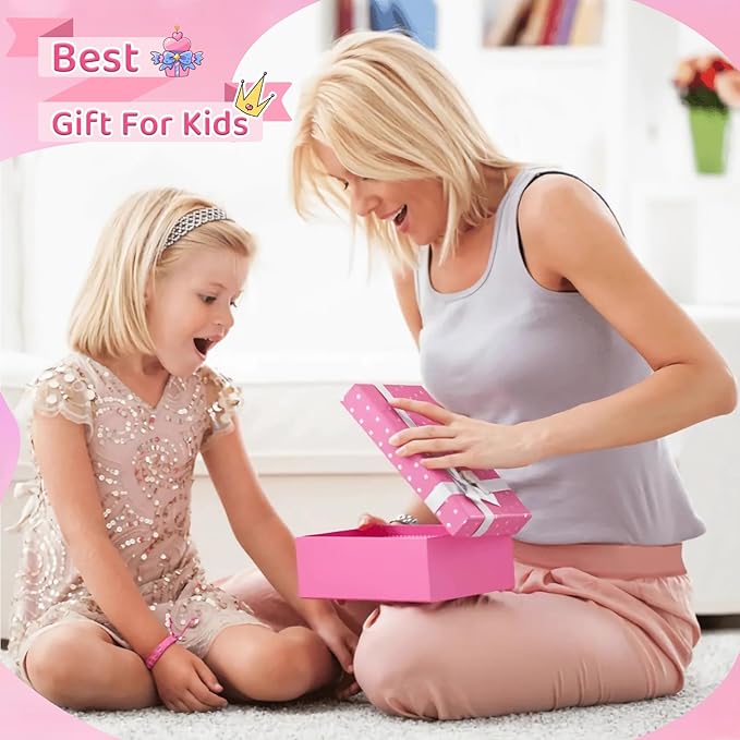 South to East Princess Canopy Bed Curtains for Girls Kids Bed Canopy for Girls 4 Post Bed Curtains Princess Bed Canopy for Girls Room Decor Twin Size Pink, 79" * 39" * 75"