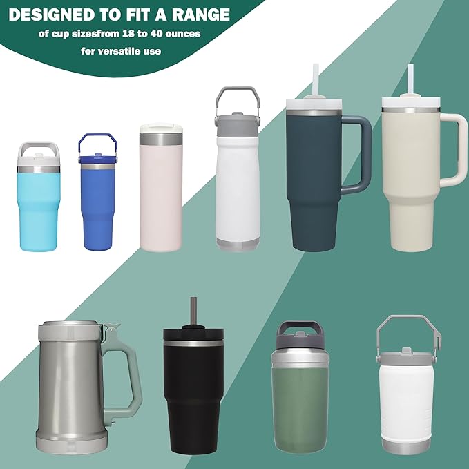 Water Bottle Pouch for Stanley 40 oz Tumbler with Handle - Gym Accessories for Women, Cup Belt Bag Compatible with Stanley/Simple Modern Tumbler Accessories