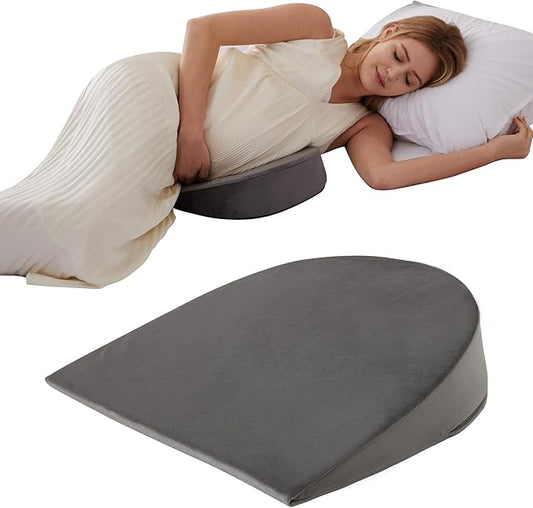 Pregnancy Wedge Pillows for Side Sleeping, Memory Foam Pregnancy Pillow, Belly Pillow Pregnancy for Sleeping, Maternity Pillow for Pregnant Women, Belly Support Short Plush 14.5*13.5*4 Inch