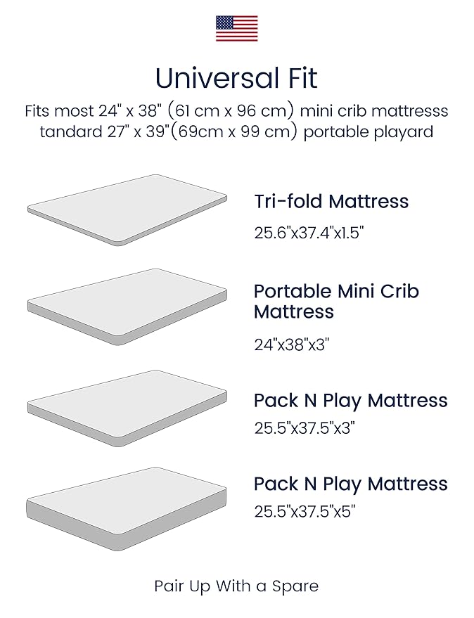 TotAha Premium Stretchy Pack N Play Playard Sheets | Mini Crib Sheets (2-Pack) -Hypoallergenic, Silky Comfort, Buttery Soft, Calming Effect, All-Season Jersey-Knit Sheets 38 X 24 (Farm & Pumpkin)