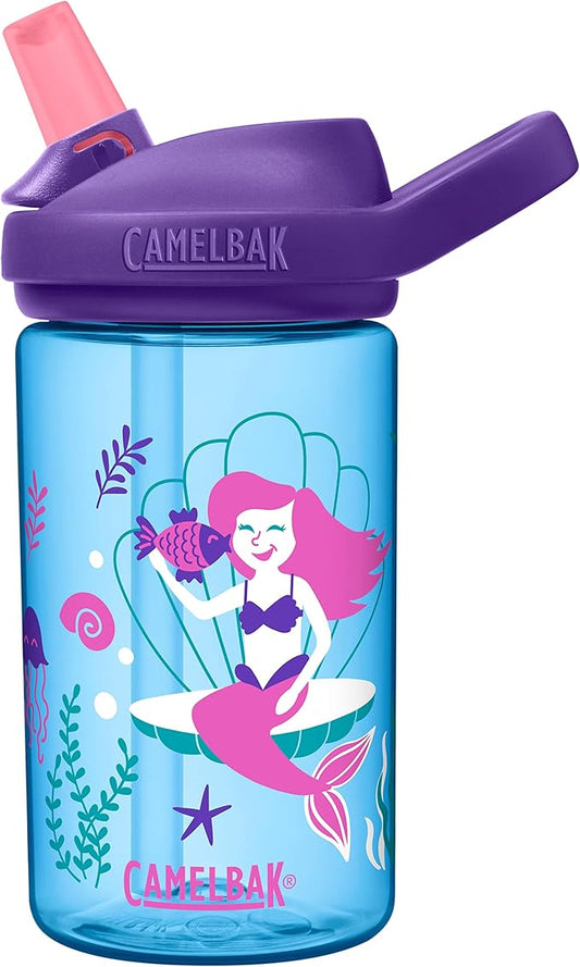 CamelBak Eddy+ 14oz Kids Water Bottle with Tritan Renew – Straw Top, Leak-Proof When Closed
