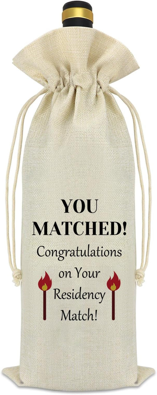 Medical School Gifts Match Day Gifts Wine Bags Graduation Gift for Doctors Nurses Gifts for Medical Graduates Residency National Doctors Day Gifts Christmas Thanksgiving Birthday Gifts Wine Bottle Bag