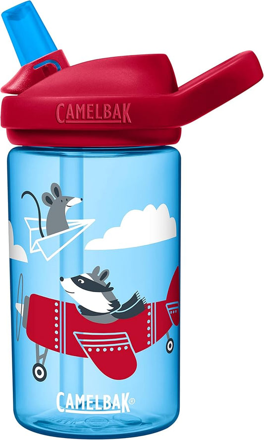 CamelBak Eddy+ 14oz Kids Water Bottle with Tritan Renew – Straw Top, Leak-Proof When Closed