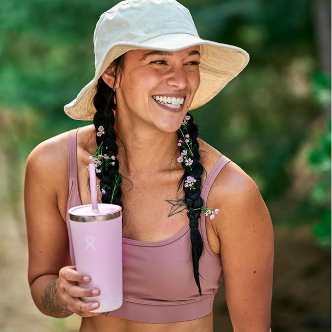 Hydro Flask Travel Tumbler Stainless Steel Vacuum Insulated Tumbler with Lid and Straw for Cold Water and Drinks for Sports, School, Work, Car, Travel, Weekends