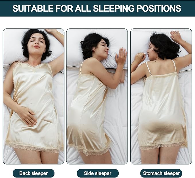 Hungarian Goose Down Pillows Standard Size, Bed Pillows for Sleeping, Pillow for Back, Stomach or Side Sleepers, Ultimate Comfort, 1 Pack, Standard