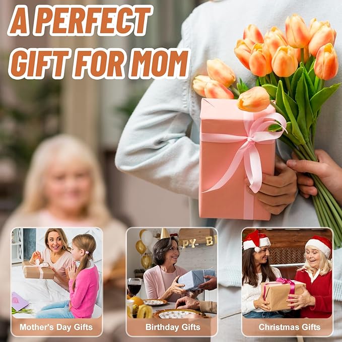 Gifts for Mom, Mothers Day Gifts from Daughter or Son, Mom Gifts - Happy Birthday, Christmas, Mother's Day Gift - 40 oz Tumbler with Handle and Straw (Butterfly)