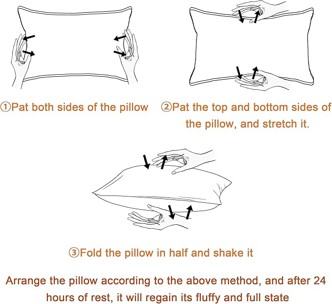 BEDSUM 2 Pack Pillows, 13"x18" Microfiber Pillows for Travel, Pets, Soft and Machine Washable Small Pillows for Neck, Wrist, and Knee Comfort, White