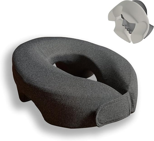 LittleJimmy Breathe Easy Face Down Pillow - Ergonomic Stomach Sleeper Pillow for Prone Sleeping - Adjustable Headrest - Ideal for Post-Eye Surgery Recovery