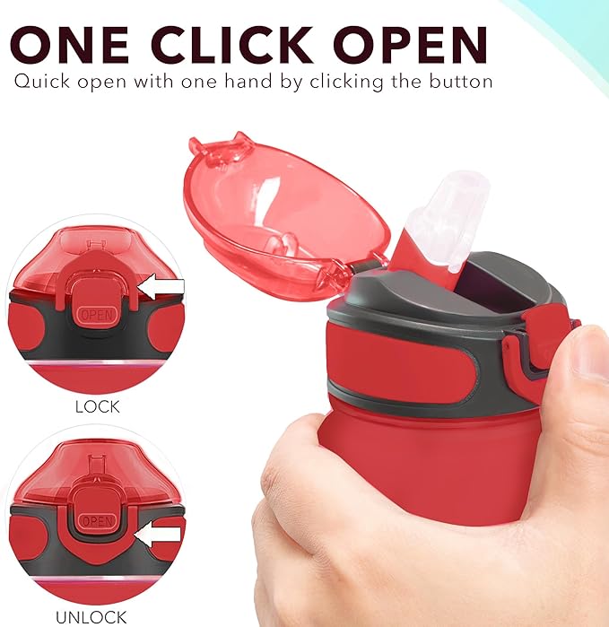 Enerbone 32 oz Drinking Water Bottle with Times to Drink and Straw, Motivational with Carrying Strap, Leakproof BPA & Toxic Free, Ensure You Drink Enough Water for Fitness Gym Outdoor