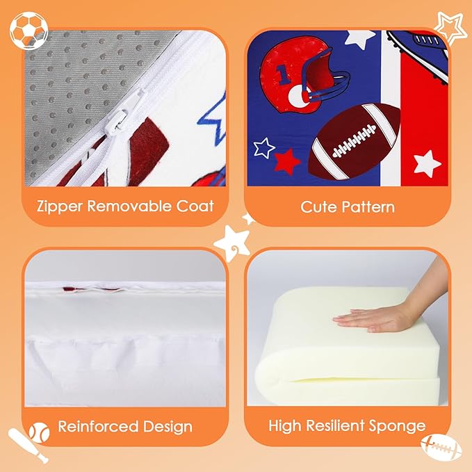 Foldable Kids Sofa Couch 2 in 1 Children Convertible Sofa to Lounger Flip Open Toddlers Sofa Bed,Extra Wide Soft Lightweight for Bedroom Livingroom Playroom