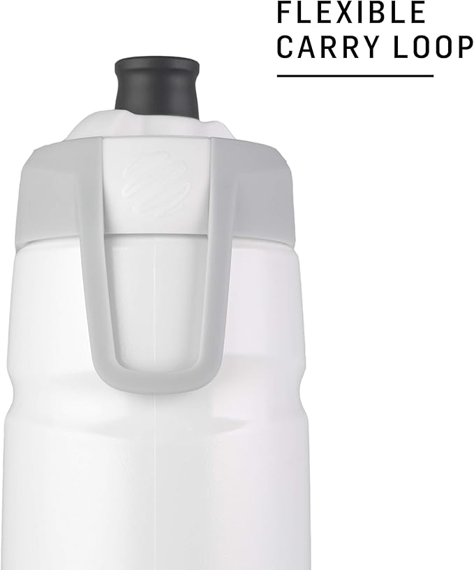 BlenderBottle Hydration Halex Squeeze Water Bottle with Straw, 22-Ounce, Red