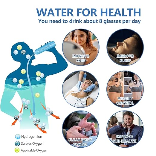 Hydrogen Water Bottle, 1.5L High-Capacity Drop-Proof, Portable Hydrogen Water Machine with SPE and PEM Technology, Rechargeable Hydrogen Water Generator