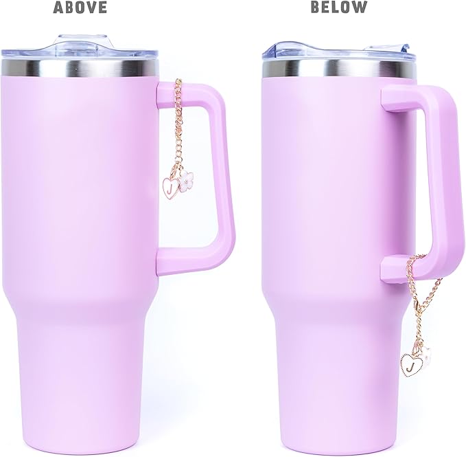 water bottle charms with keyring holder, water bottle decorations. Stanley Cup charms, Stanley cup accessories. Tumbler charms