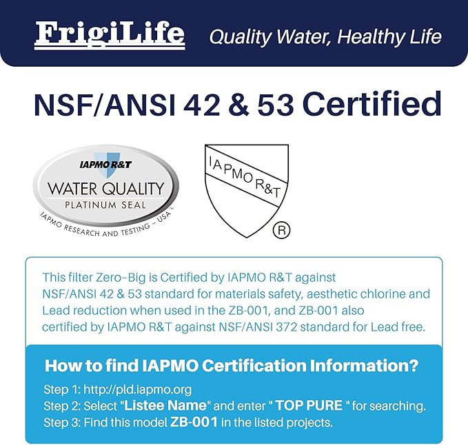 ZR-001 5-Stage Water filter, Replacement For ZR-003, ZR-017,ZP-007RP, ZD-013W, ZS-011RP, ZD-012RP, and All Pitchers and Dispensers [2 PACK]