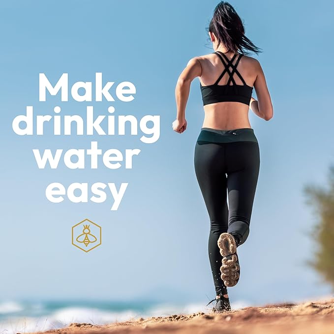 Biddlebee 24oz. BPA-Free Reusable Water Bottle with Wide-Mouth Chug Cap & Carry Handle | Perfect for Travel, Gym, School & Work | Proudly Made in USA | Cupholder Friendly, Fits in Backpack Pockets