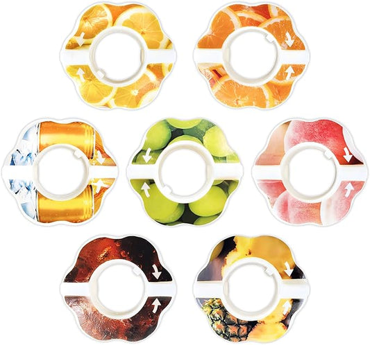 Newly Upgraded 7 Flavor Pods for Air Water Bottle, Fruit Fragrance Pods Accessory for Scent Water Cup, 0 Sugar 0 Calories Fruit Fragrance Pods for Outdoor Sports, Daily Exercise, Fitnes