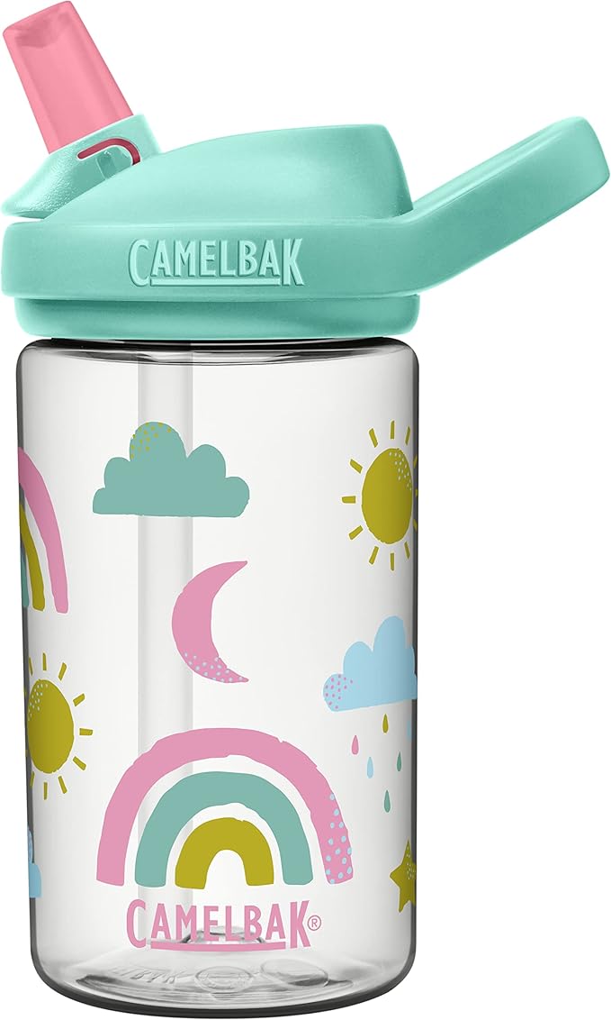 CamelBak Eddy+ 14oz Kids Water Bottle with Tritan Renew – Straw Top, Leak-Proof When Closed - Limited Edition Colors