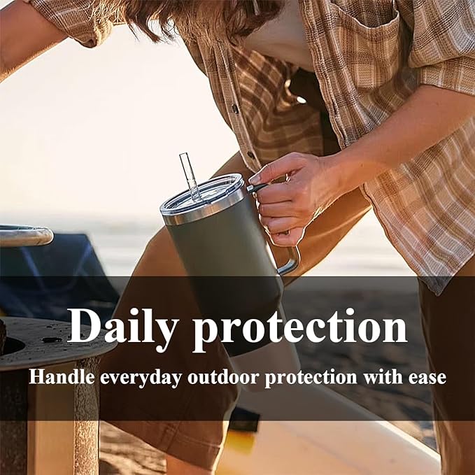 2 PCS Silicone Protective Boot for Yeti Rambler 20oz/25oz/30oz/35oz Tumbler, Anti-Slip Protective Silicone Water Bottle Bottom Boot Sleeve Cover for Yeti Tumbler [Blue+Transparent]