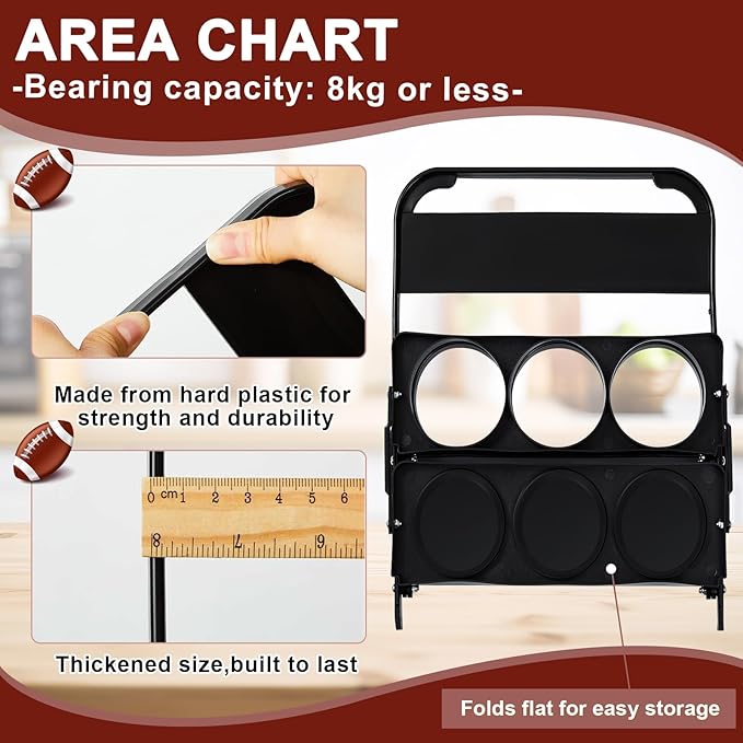 Water Bottle Carrier with 6 Bottles 20 oz Football Water Bottles for Boys with Carrier Squeeze Water Bottles Sports Team Water Bottles with Carrier for Fitness Bike Gym