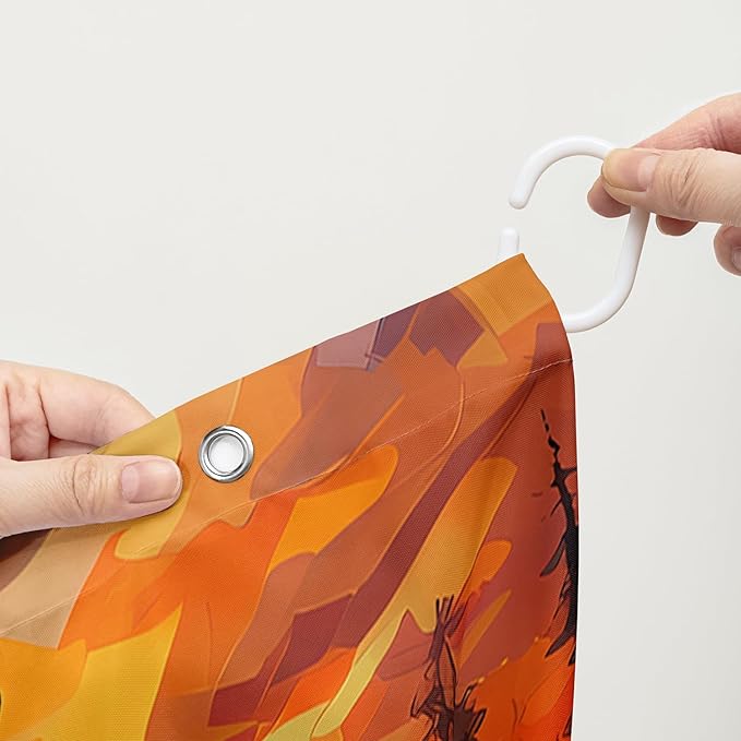 AILONEN Beautiful Butterfly Shower Curtain,Blue Butterfly with Sunflower Bath Curtain for Bathroom for Boys,Girls,Natural Plants Waterproof Fabric Shower Curtain Set with Hooks,48" W*72" H