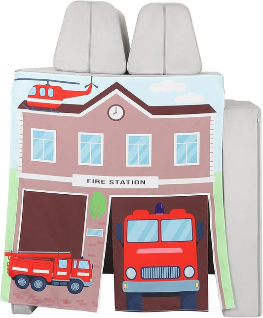 Play Panels for Kids Foam Play Couch, Fire Station