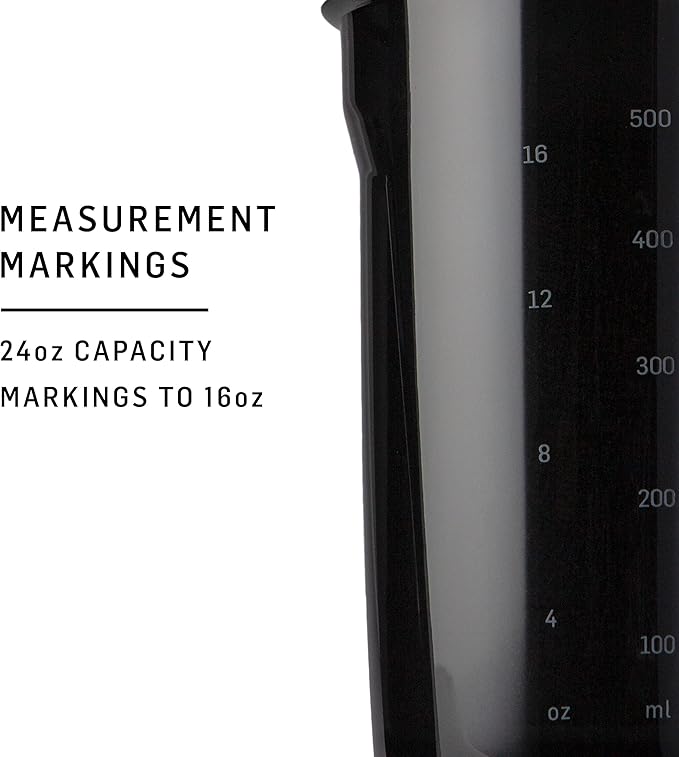 BlenderBottle Strada Shaker Cup Perfect for Protein Shakes and Pre Workout, 24-Ounce, White