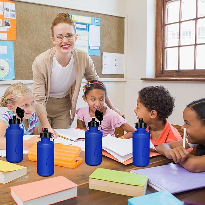 72 Pcs Sports Water Bottles Bulk 20 oz Plastic Water Bottles Reusable Squeeze Water Bottles Team Bottles with Pull Top Cap for Adults Kids Outdoor Cycling Fitness