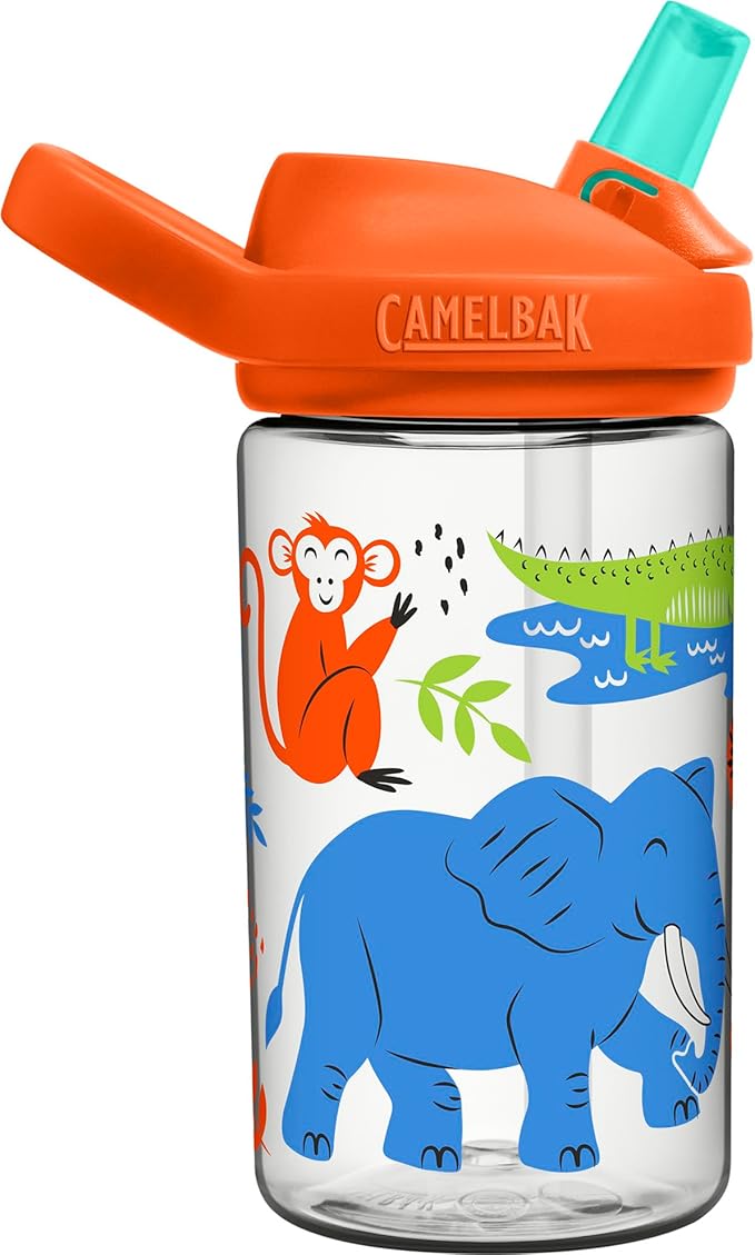 CamelBak Eddy+ 14oz Kids Water Bottle with Tritan Renew – Straw Top, Leak-Proof When Closed - Limited Edition Colors