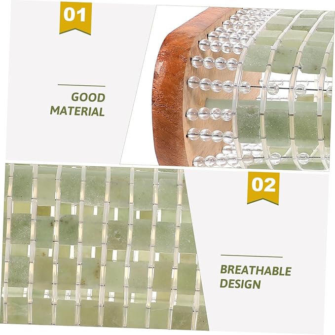 Jade Pillow Flat Pillows for Sleeping Pillows for Bed Sleeping Pillow for Women Home Supplies Hollow Pillow Jade Mat Pillow Room Accessories for Women Small Pillows for Sleeping