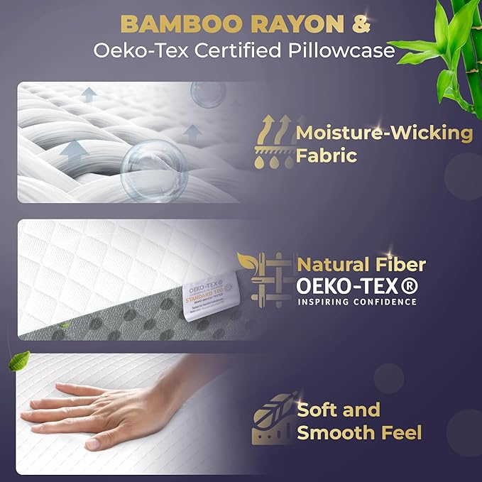 Royal Therapy Memory Foam Pillow, Queen Pillow Neck Pain Relief, Pillow for Neck and Shoulder Pain, Neck Pain Pillow, Side Sleeper Pillow, Cervical Neck Pillow, Neck Pillow Sleeping