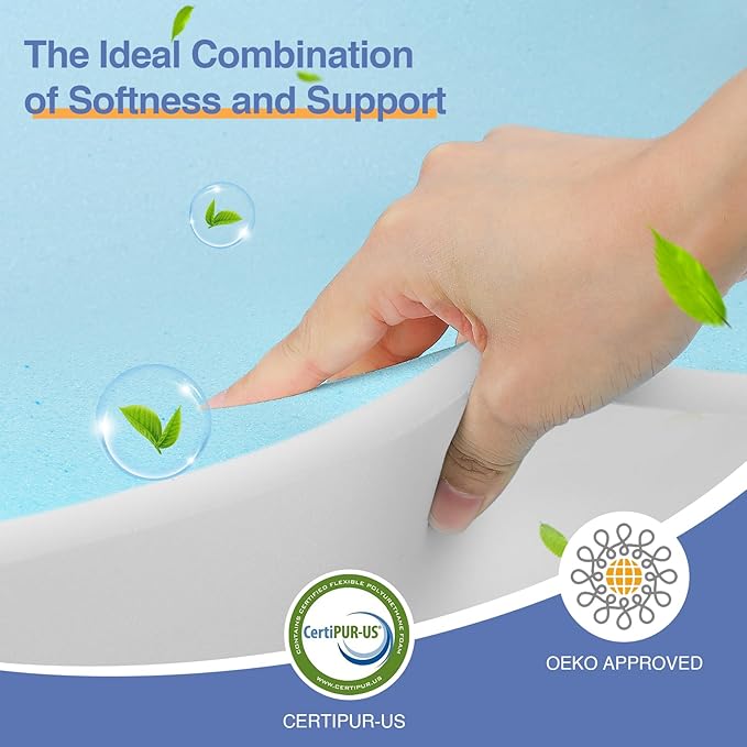 Wedge Pillow for Legs Elevation, Gel-Infused Memory Foam Layer Bed Wedge Pillow for Leg Post Surgery, Knee, Ankle Elevation Post Surgery, Triangle Pillow Wedge for Knee Hip Back Pain Relief