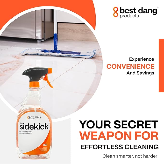 Empty Sidekick Bottle, Kitchen and Household Cleaning Supplies, Perfect for Light-duty Cleaning