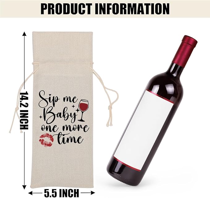 Funny Wine Quotes Wine Bag Wine Tasting Party Supplies for Wine Lovers Women Men Bride Abuela Friend Christmas Birthday Wedding Bachelorrette Party Wine Bags