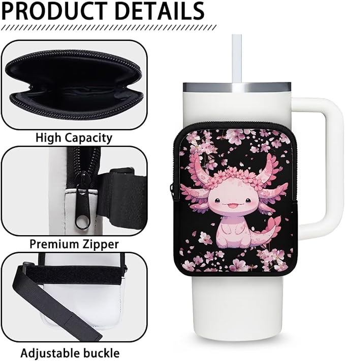 Cup Carrier Pouch Water Bottle Pouch for Stanley Accessories