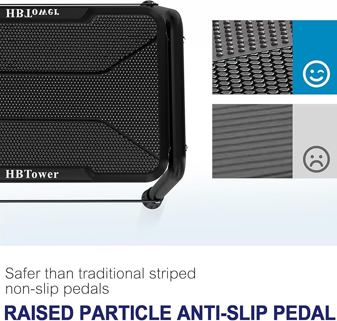 HBTower Step Stools for Adults with Non-Slip Rubber Feet, Holds Up to 300 lbs, Lightweight Stepping Stools for Bedroom Kitchen Bathroom, Bed Steps for High Beds