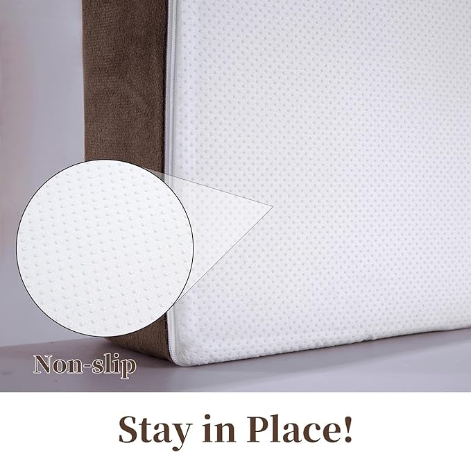 HOMBYS Memory Foam Lumbar Support Pillow for Recliner with Recliner Chair Seat Cushion-Thick Seat Cushion for Elderly with Long Back Support, Extra Large & Non-Slip