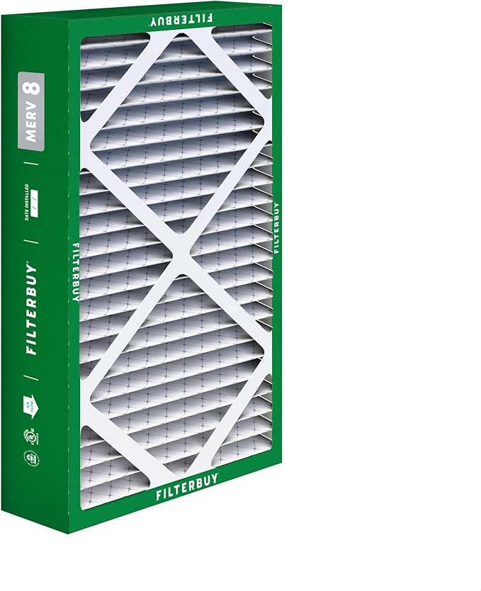 Filterbuy 16x26x5 Air Filter MERV 8 Dust Defense (2-Pack), Pleated HVAC AC Furnace Air Filters for Electro-Air, Emerson, White Rodgers, & Comfort Plus (Actual Size: 16.00 x 25.75 x 4.88 Inches)
