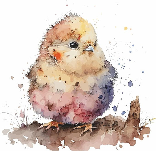 Lovely Cute Watercolor Chicken Wall Stickers Decals, Farm Animals Decor Vinyl Waterproof Peel Removable Self-Adhesive Murals for Nursery Kids Bedroom Bathroom Toilet Playroom Furniture Classroom