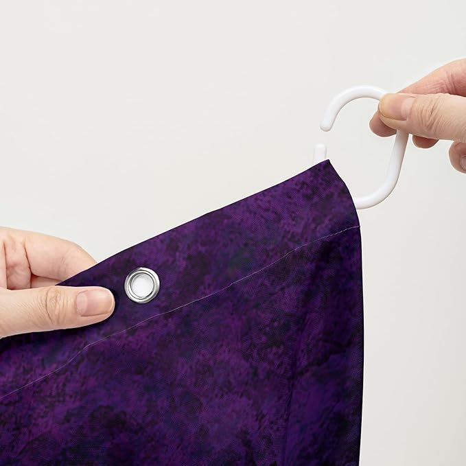 AILONEN Beautiful Butterfly Shower Curtain Bathroom 72" W*72" H Purple Butterfly Curtain Cloth Fabric Bathroom for Girls Kids,Marble Theme Shower Curtain Set