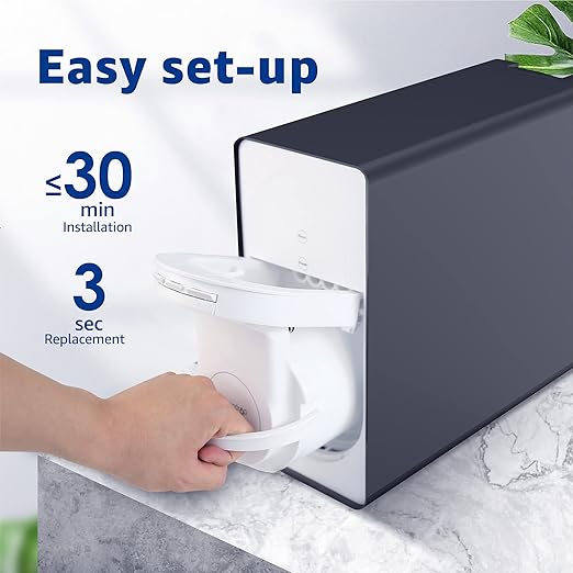 Waterdrop WD-D6RF Filter, Replacement for WD-D6-B Tankless Reverse Osmosis System, 1-Year Lifetime, Reduce PFAS