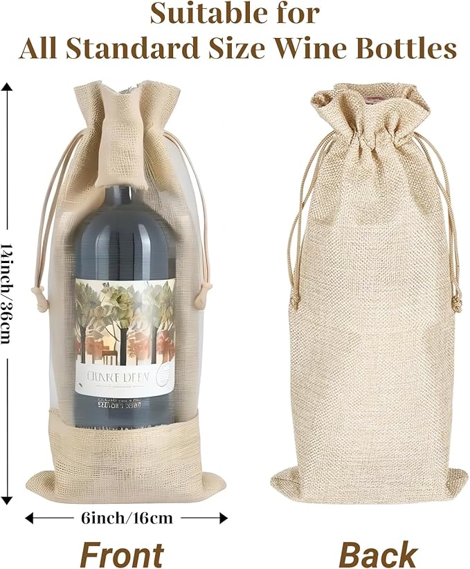 comfit 70th Birthday Birthday Wine Gift Bag, Birthday Party Decoration Wine Bag Gifts, Happy Birthday decor, Pairs Well with Celebrating Birthday Wine Bag for Her Him